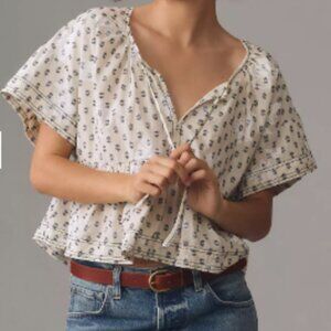 NWT The Tavi Blouse by Pilcro: Babydoll Tee Edition
